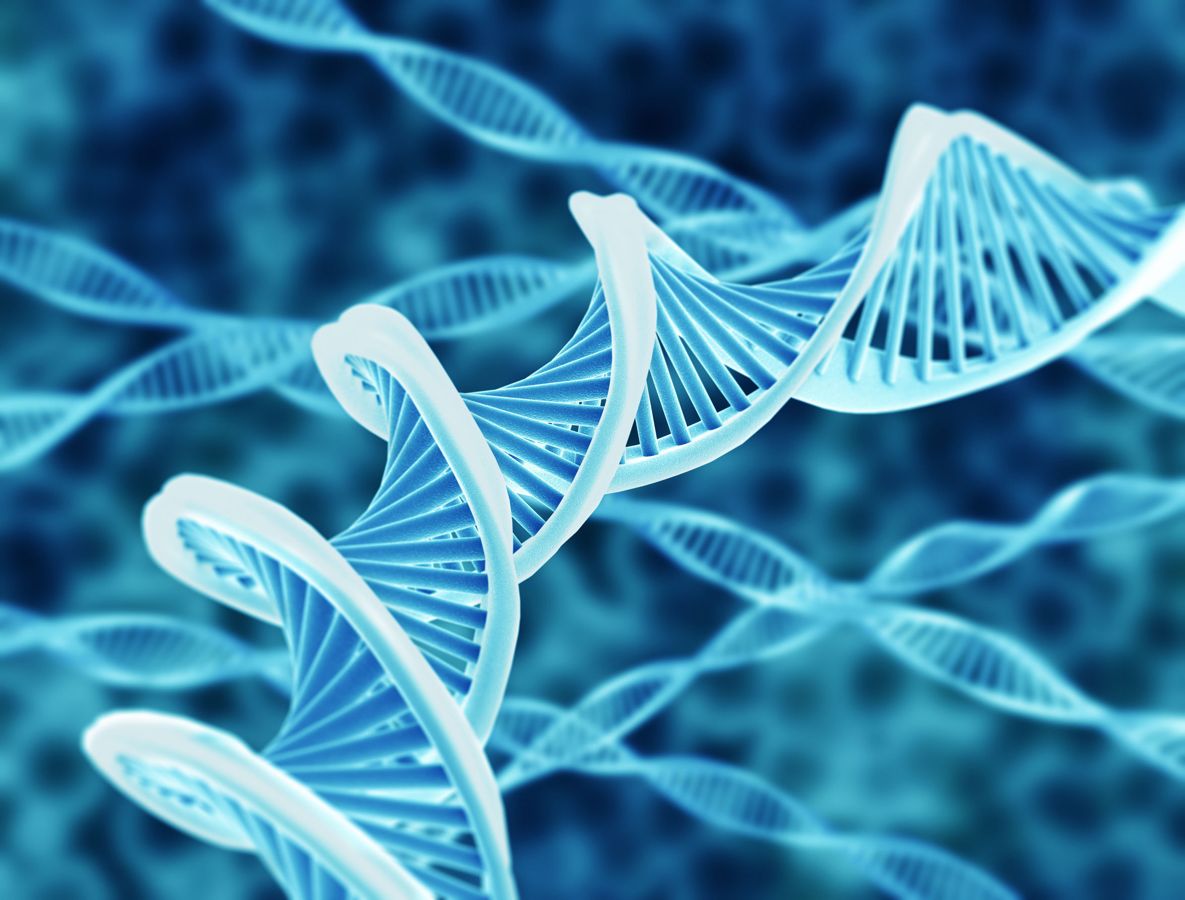 A stylised version of a DNA helix.