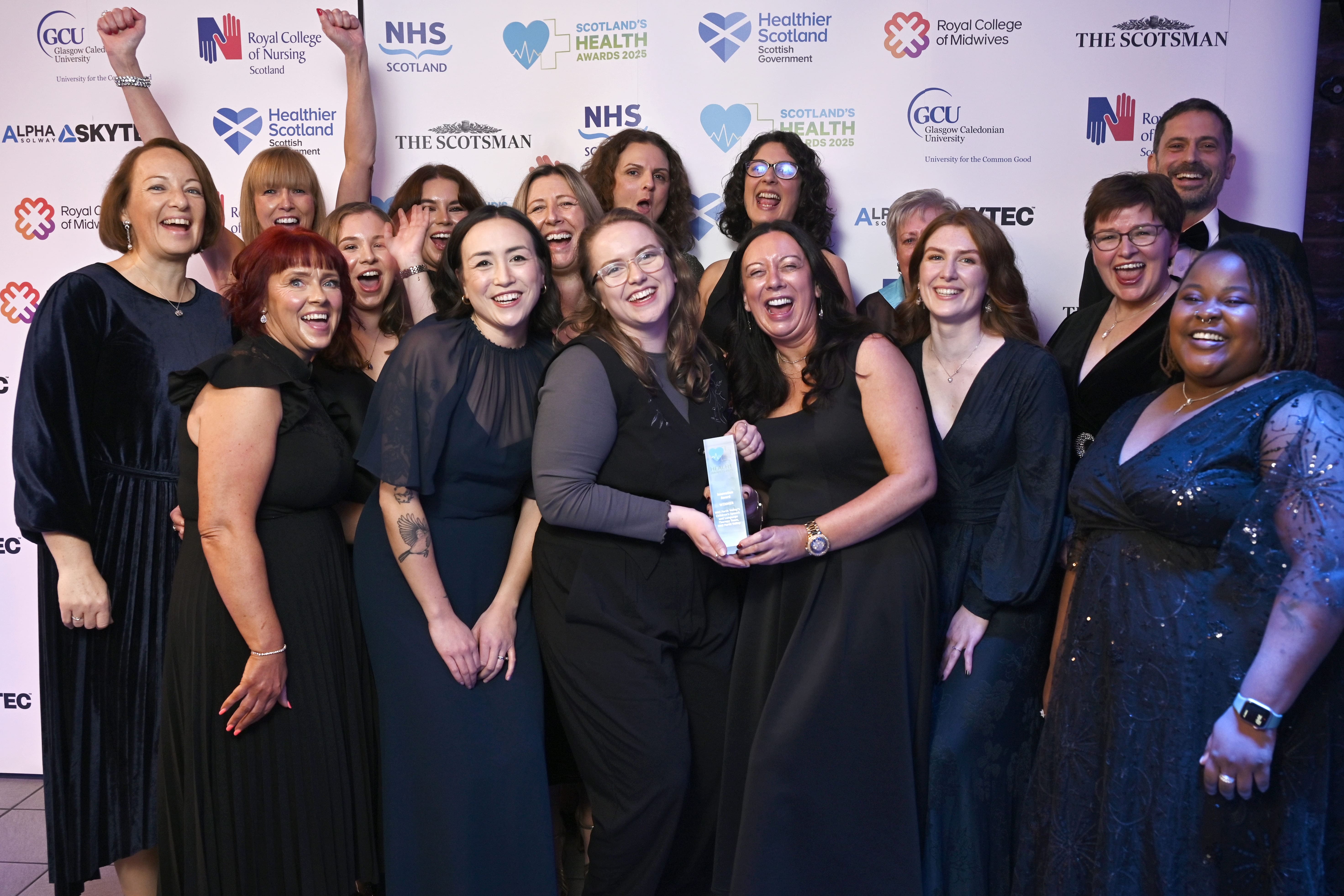 Scottish Health Awards Innovation Award Winners The Children's Speech and Language Therapy (SLT) Team at NHS Forth Valley.