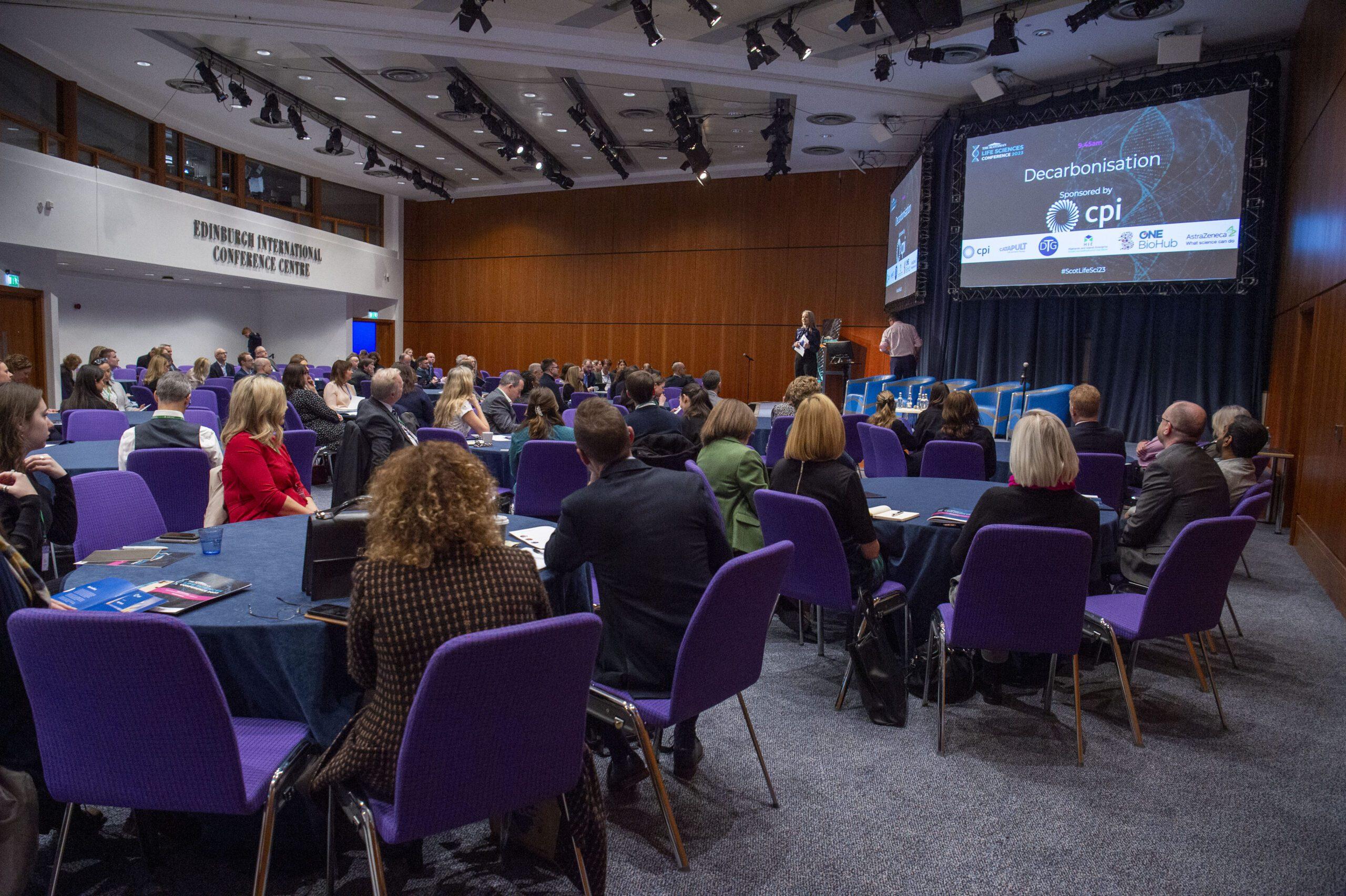 The Scotsman Life Sciences Conference 2023 main room.