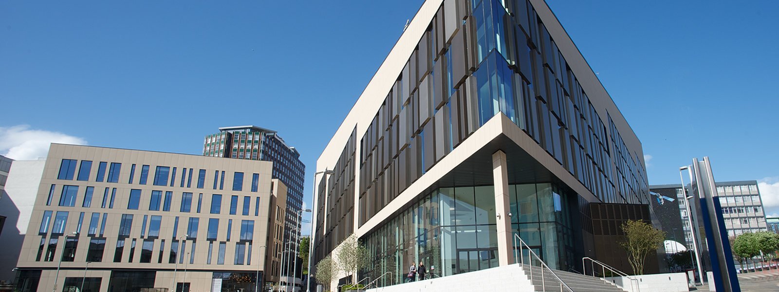 Exterior of the University of Strathclyde's Technology and Innovation Centre.