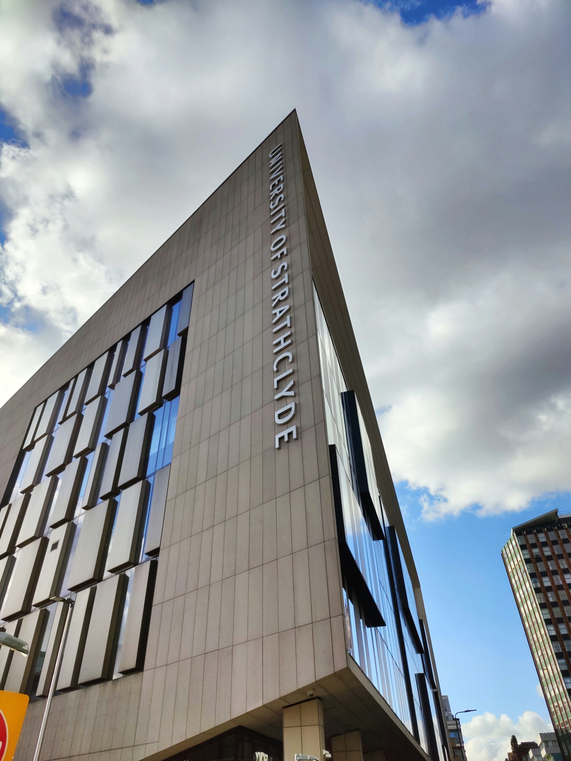 The exterior of the University of Strathclyde's Technology and Innovation Centre.